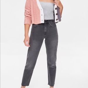 Forever 21 Premium Straight Leg Mom Jeans